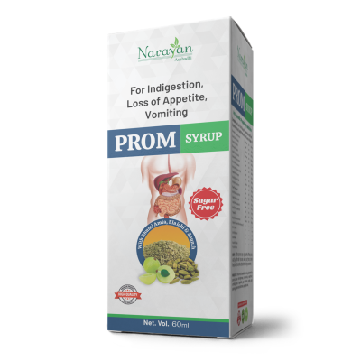 PROM Syrup: Ayurvedic Relief for Indigestion, Loss of Appetite, Vomiting & Digestive Disorders - Natural Stomach Upset Remedy
