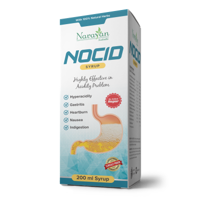 NOCID Syrup: Ayurvedic Fast Relief for Acidity, Heartburn, Gastritis, Indigestion & Nausea - Natural Antacid Solution