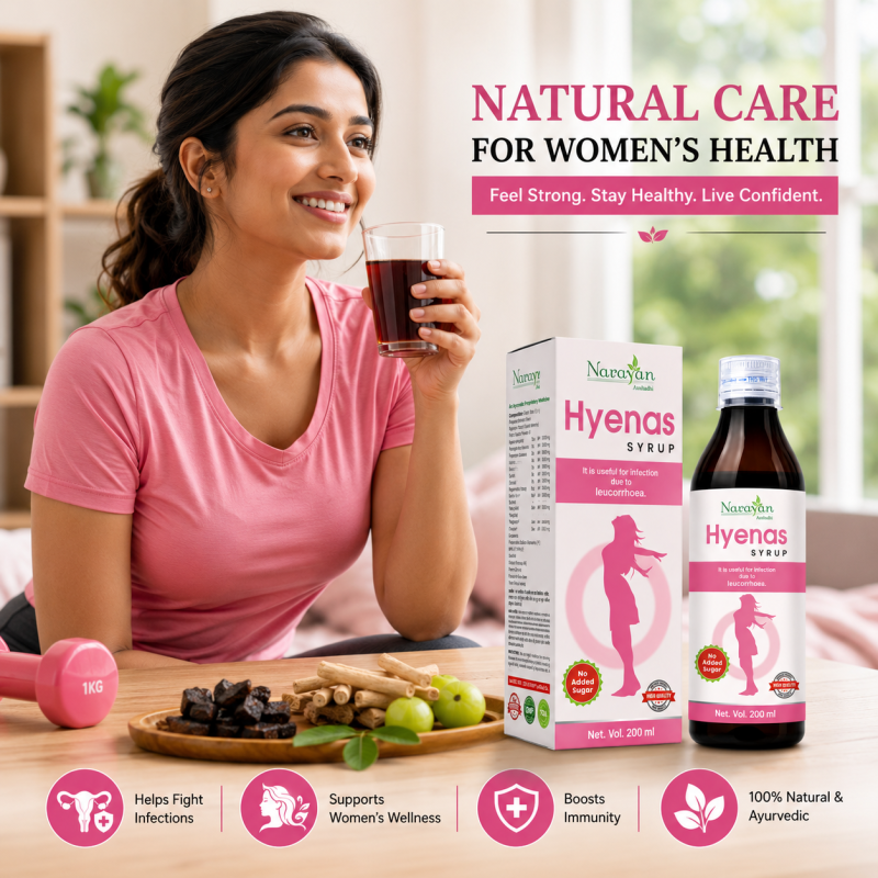 Hyenas SF Syrup – 200 ml | Supports Women S Wellness and Helps Maintain Vaginal Health.