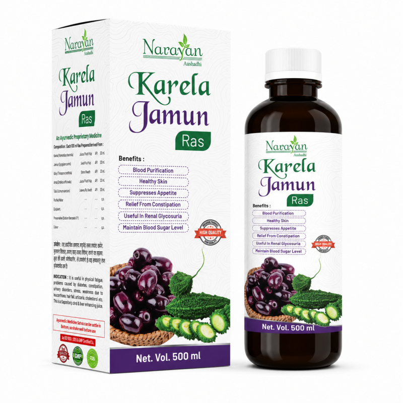 Karela Jamun Ras – 500 ml | Supports Metabolism Nourishment and Overall Body Wellness