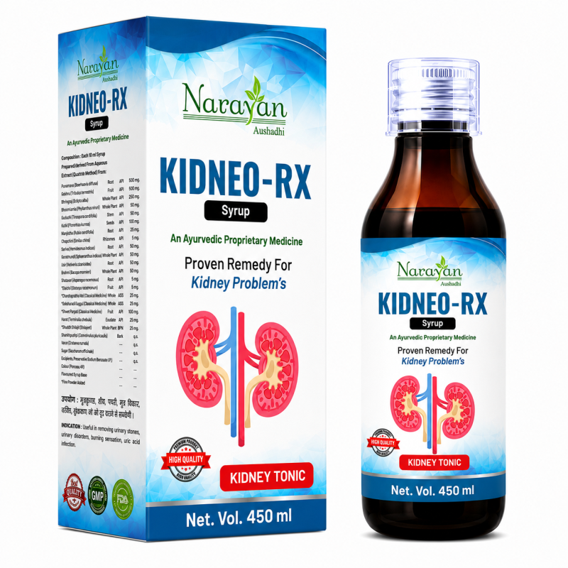 Kidneo Rx Prawahi Kwath Supports Kidney Health and Healthy Filtration Function.
