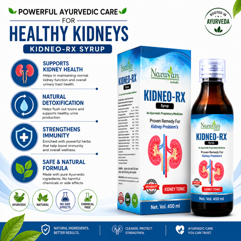 Kidneo Rx Prawahi Kwath Supports Kidney Health and Healthy Filtration Function.