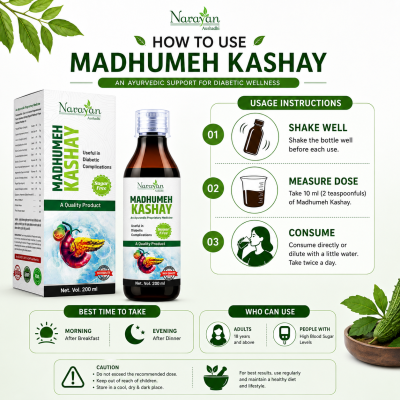 Madhumeh Kashay Sugar Free Ayurvedic Formula with Shilajit for Metabolic