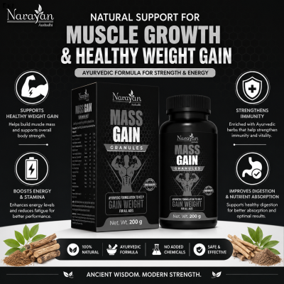 Mass Gain Granules Supports Healthy Weight Nourishment and Physical Strength.