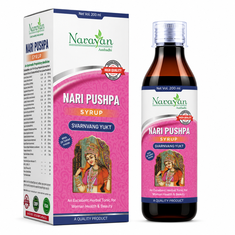 Nari Pushpa Syrup with Tablet Supports Women S Health and Overall Vitality