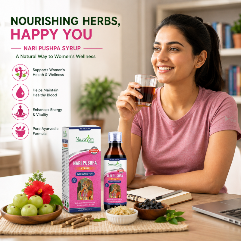 Nari Pushpa Syrup with Tablet Supports Women S Health and Overall Vitality
