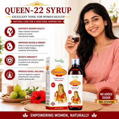 Queen-22 Syrup Sugar Free for Women Supports Vitality Energy and S Wellness.