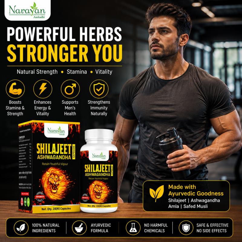 Shilajeet Ashwagandha Capsule Supports Stamina Vitality and Men S Wellness