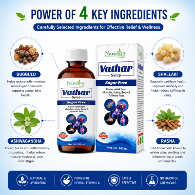 Vathar Syrup Sugar Free Supports Joint Health and Helps Manage Arthritis