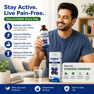 Vathar Syrup Sugar Free Supports Joint Health and Helps Manage Arthritis